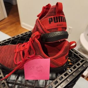 5.5 youth boy puma sneaker red
